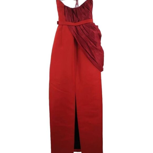 Stunning Jason Wu Pre-Fall Strapless Sample Gown | Rich Red | Estimated Size XS - Picture 3 of 6